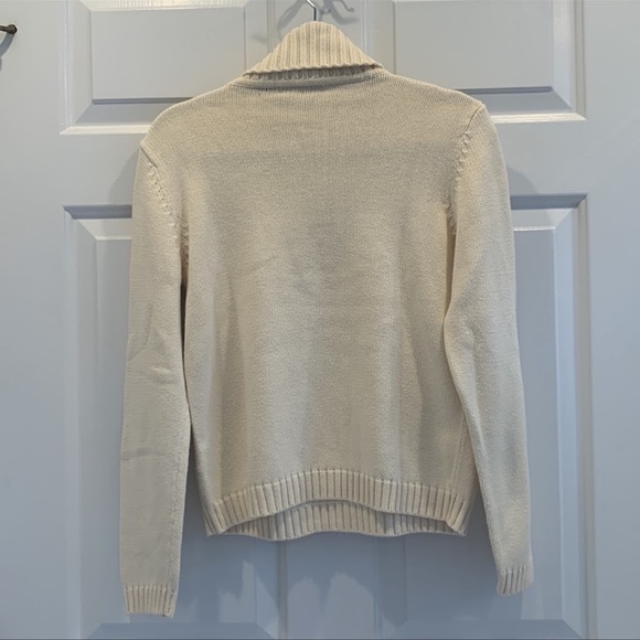 Lauren by Ralph Lauren cream turtleneck sweater - Picture 3 of 6